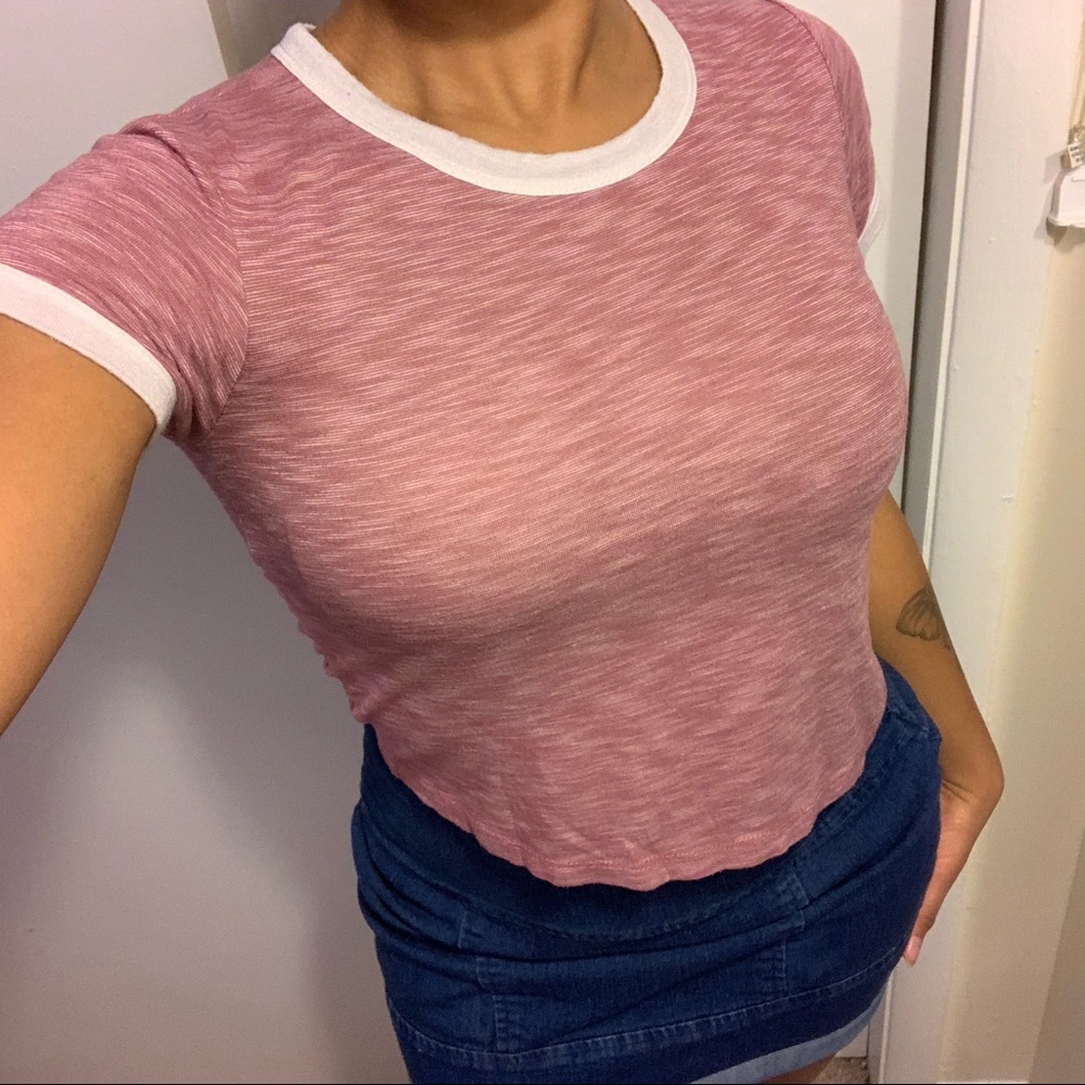 Ringer Crop Top